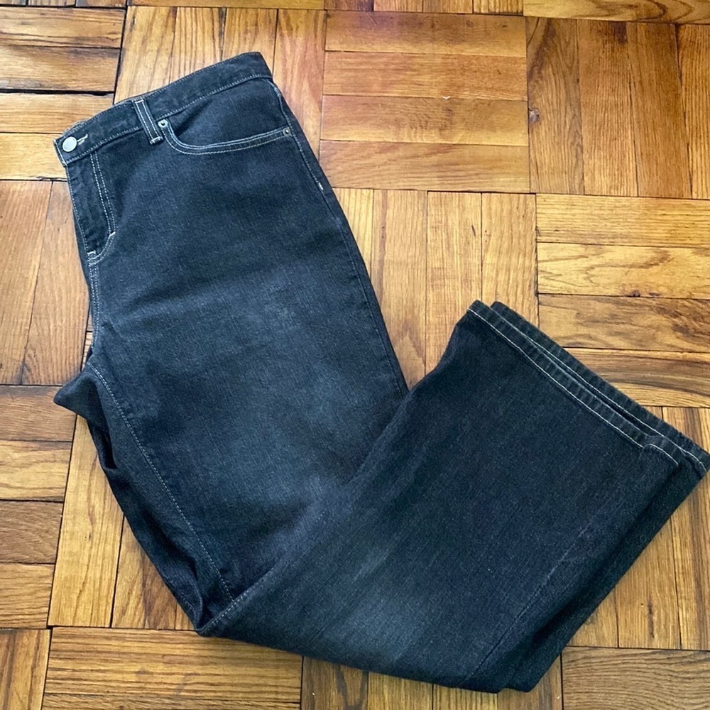 Calvin Klein Jeans black flare jeans size: 14